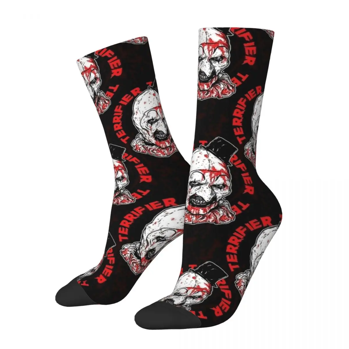 Men Socks Art The Clown Terrifier Christmas Film Stockings Winter Gothic Soft Socks Custom Climbing Non Slip Socks