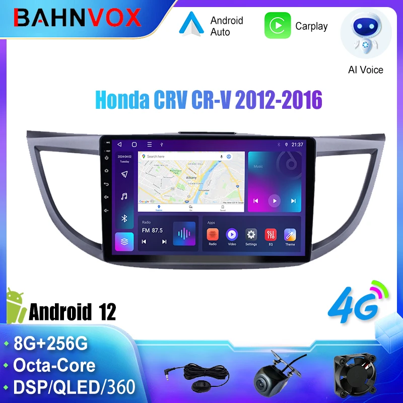 Android Car Radio GPS Navigation Multimedia Video Player for Honda CRV CR-V 2012 2013 Stereo Tape Recorder Screen 4G