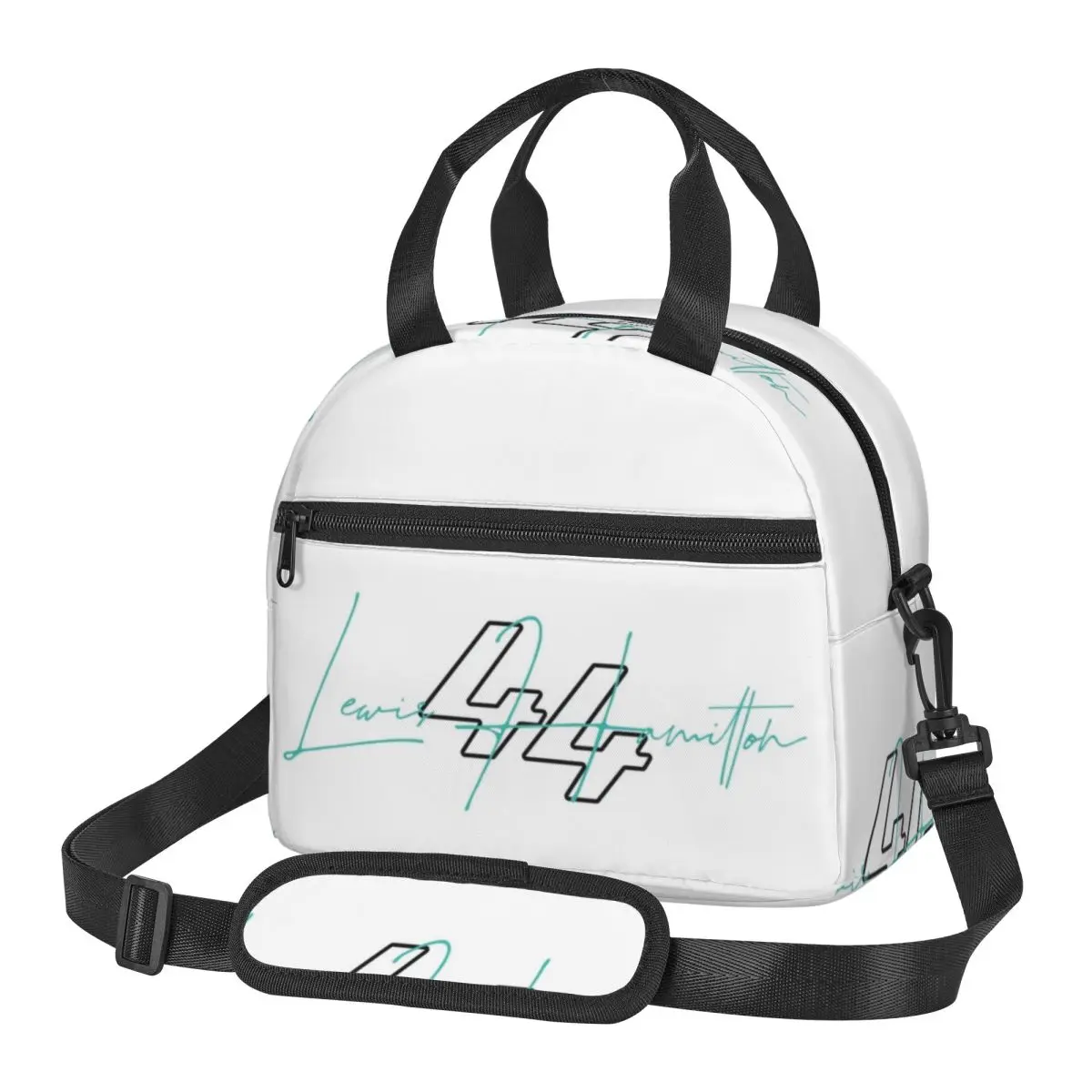 Signature F1 Drivers Lewis Hamilton Lunch Bags Insulated Bento Box Portable Lunch Tote Picnic Bags Thermal Bag for Woman Work