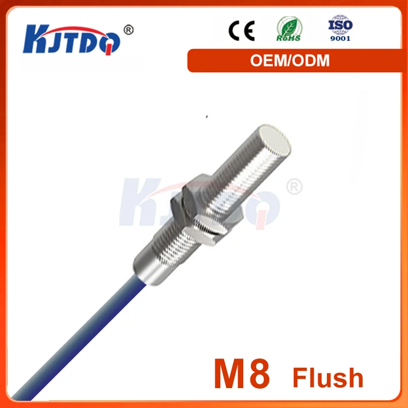 M8 IP68 -40℃ Low temperature Flushed 2 Wire NPN PNP Sn 1mm 2mm Inductive Proximity Sensor High Cost Performance Switch