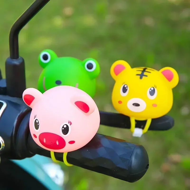 Cute Bicycle Bell Animal Small Hamster Safety Rubber Kids Adult Tricycle Scooter Handlebar Air Horn Ring Bike Cycling Accessorie