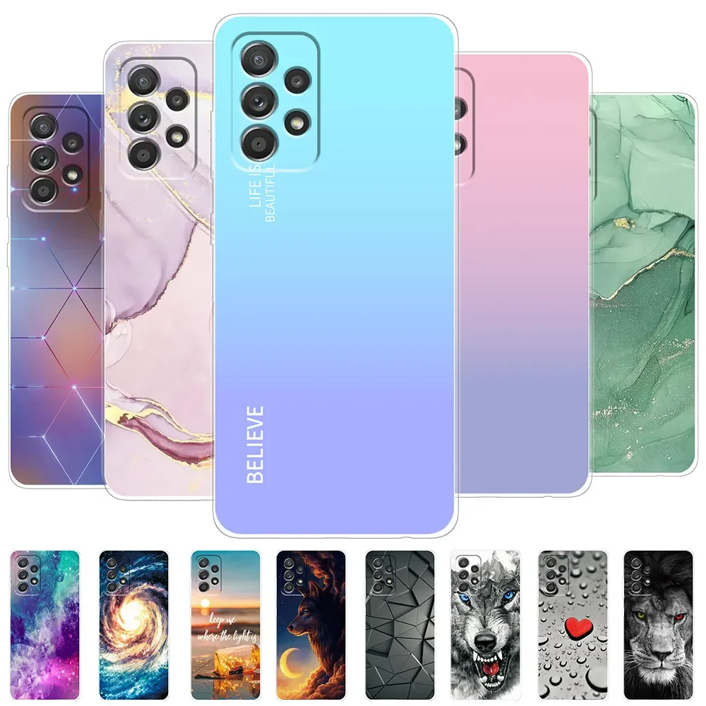 For Samsung A32 A52 A72 Case 5G Cover For Samsung Galaxy A52s 4G Marble Soft Clear Silicone Phone Case For Samsung A54 A34 A24