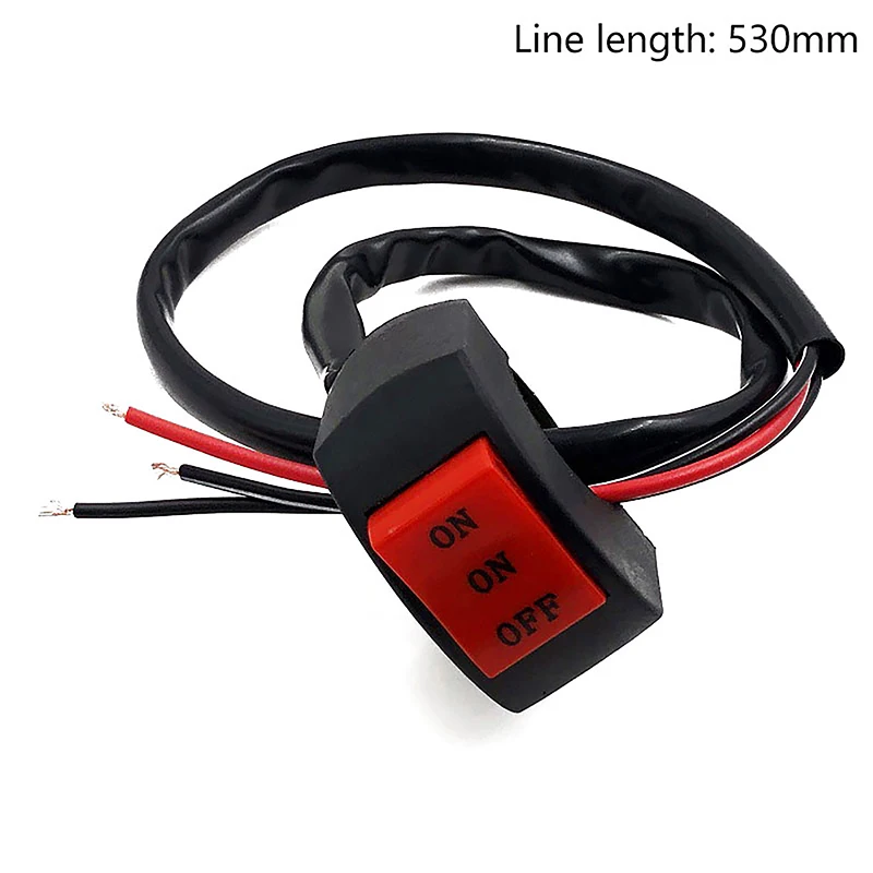 LED Headlight Switch Electric Vehicle Motorcycle Spotlight Conversion Switch Far Near 3-Position Handlebar Switch Button