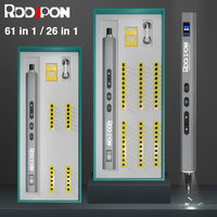 Electrical Precision Screwdriver Kit 26/62-In-1 Type-C USB Cordless 2 Gear Torque LED lighting Cordless Mini Screwdriver Set