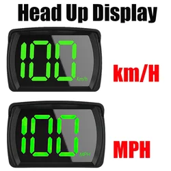 Y03 Head Up Display tachimetro per Auto Universal Car HUD GPS 2.8 pollici Big Font misuratore di velocità digitale Clock Gauge Auto Electronics