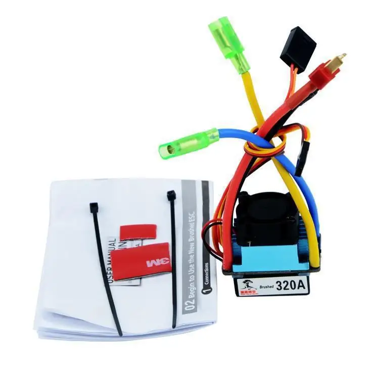 Huajie 160A 320A 480A Brushed two-way ESC, waterproof ESC car ship model climbing car off-road short card