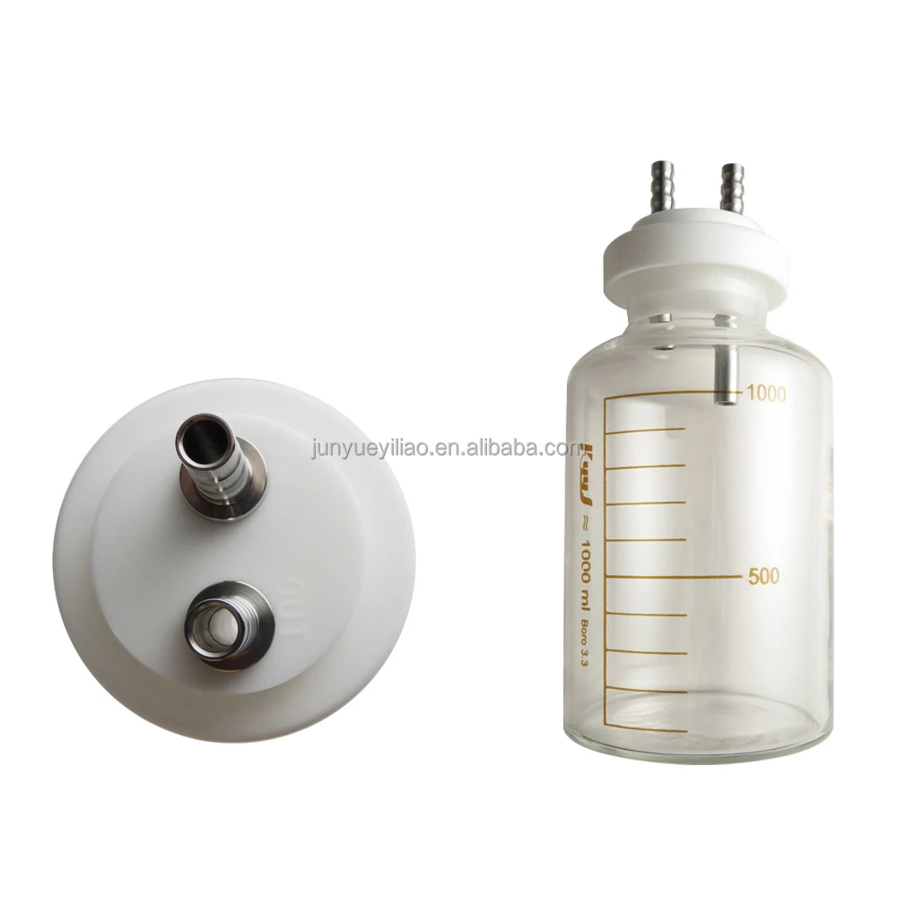 China Best Quality Liposuction Fat Collection 1000ml Autoclavable Canister Bottle Liposuction Tools