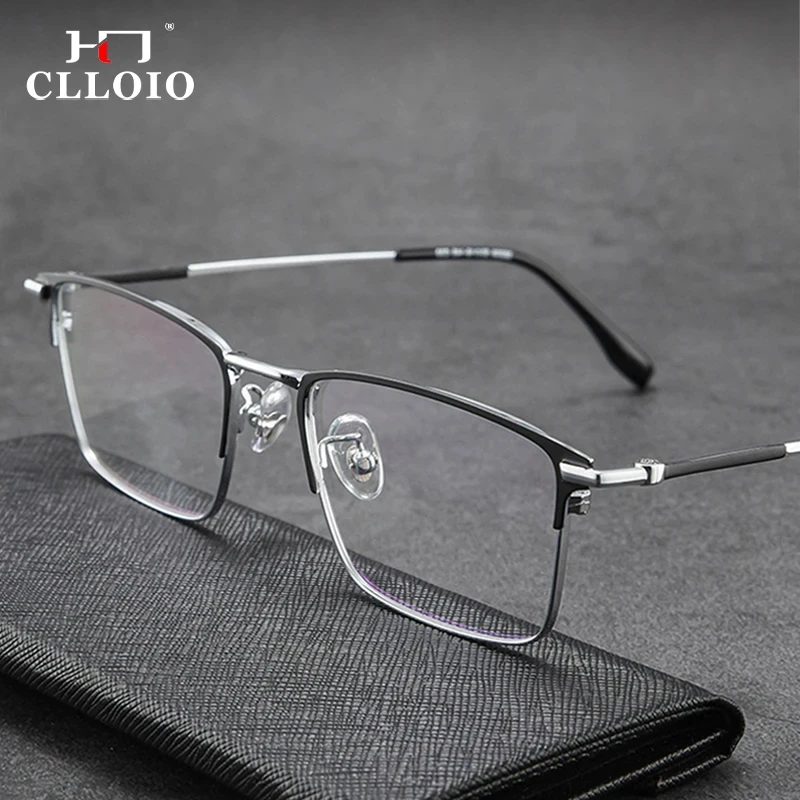 

CLLOIO Ultralight Glasses Frame Men Anti Blue Light Square Eyewear Male Classic Full New Optical Prescription Eyeglasses Frames