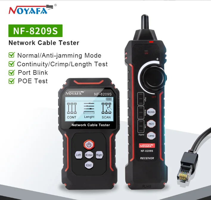 

NF-8209S Line finder Wire detector Network cable tester General/Anti-interference line finding dual mode/line matching/line pres