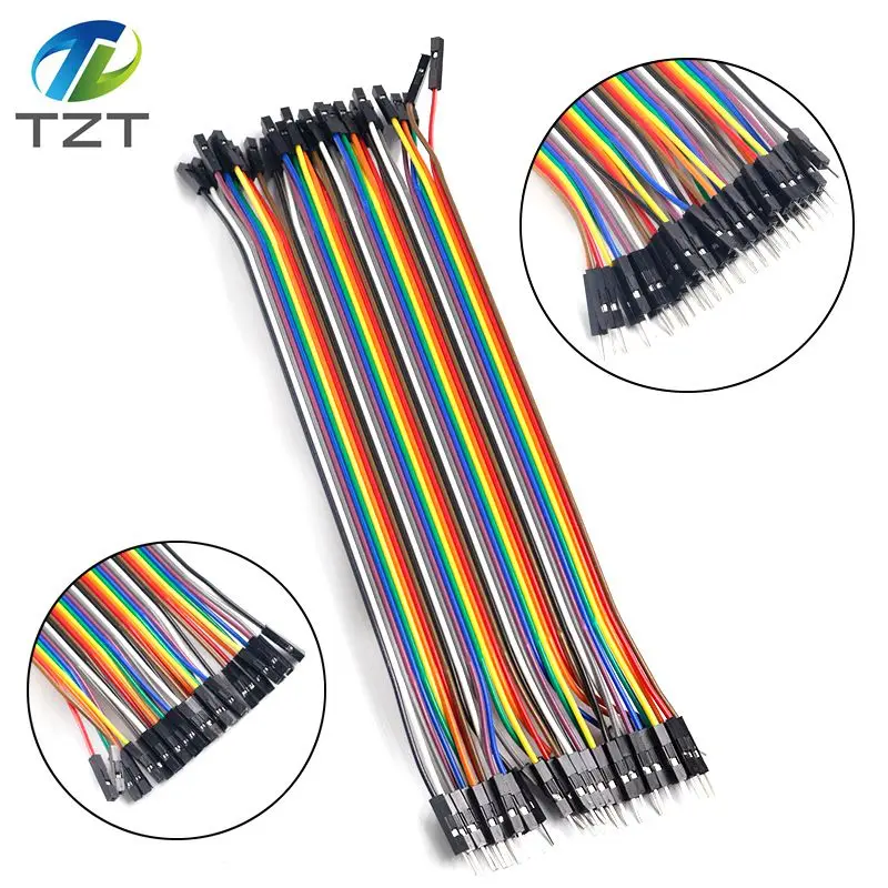 TZT Dupont Line 10cm/15cm/40cm Male to Male + Female to Male and Female to Female Jumper Wire Dupont Cable for arduino DIY KIT image 6