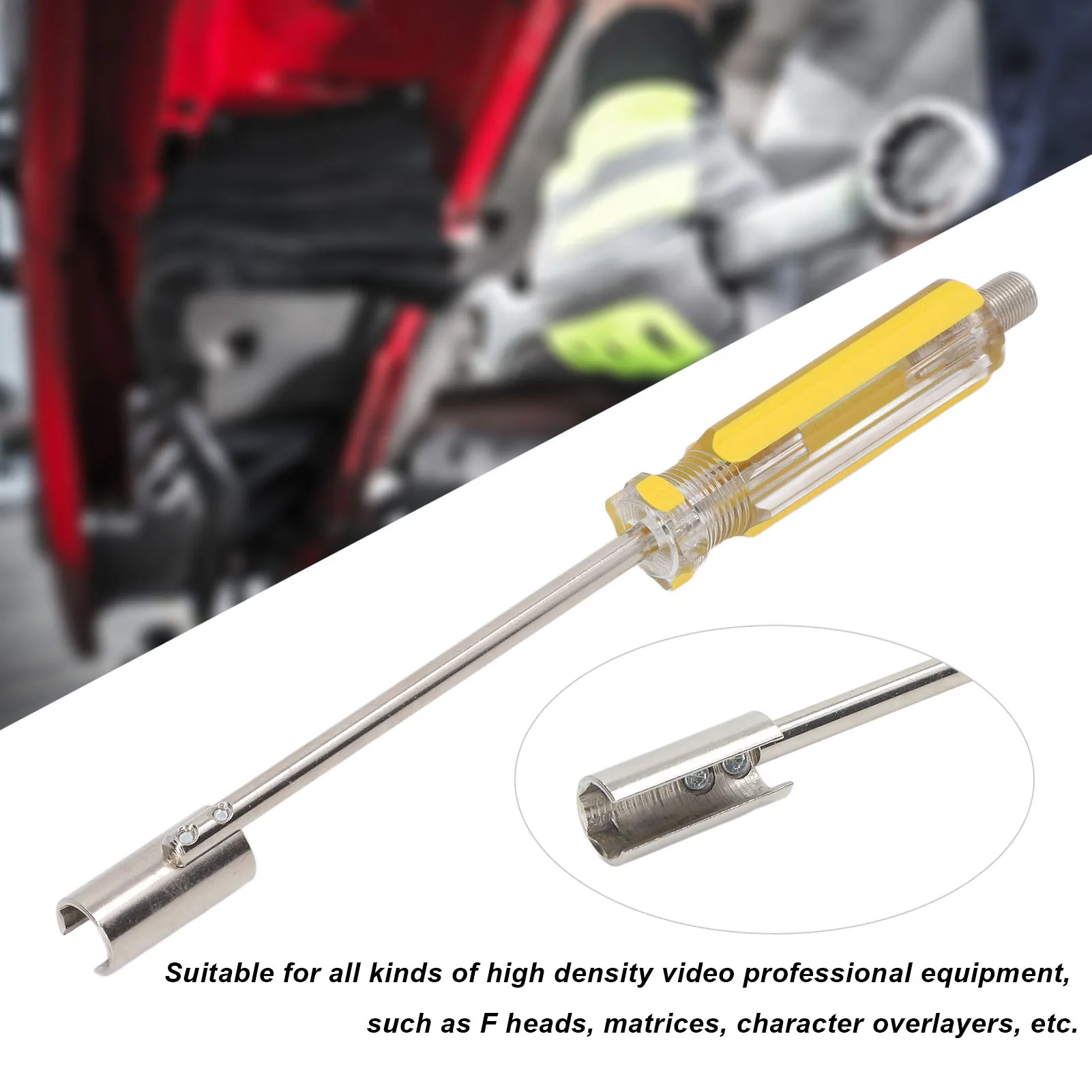 F Head Puller Screwdriver Puller Screwdriver F Head Puller Screwdriver Yellow Handle Ergonomic Robust Puller F Head Remover Tool