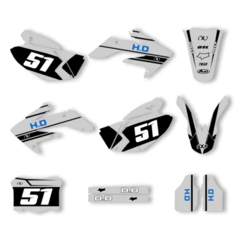 

SPACE Custom Motorcycle Graphics Background Decal for HONDA 2004 2005 CRF250 2006 2007 CRF 08-09 CRF450 Decals Stickers Kits 07