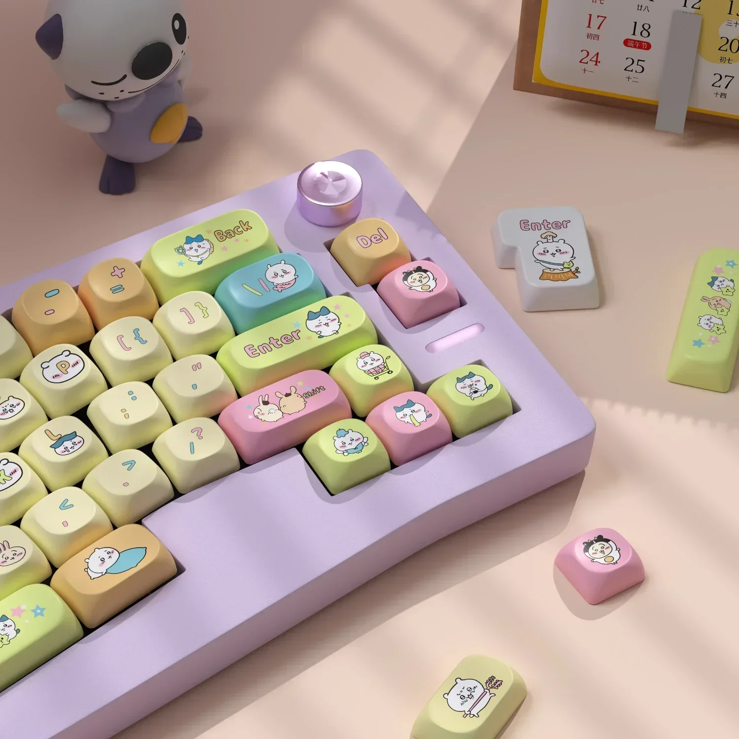 Usage Cute SOA Keycaps PBT Large Full Set Kawaii for Cherry Gateron MX Switches Mechanical Keyboards