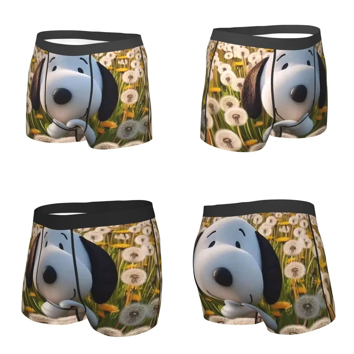 Boxer Underpants Shorts Snoopy Panties Male Comfortable Underwear for Homme Man Boyfriend Gift