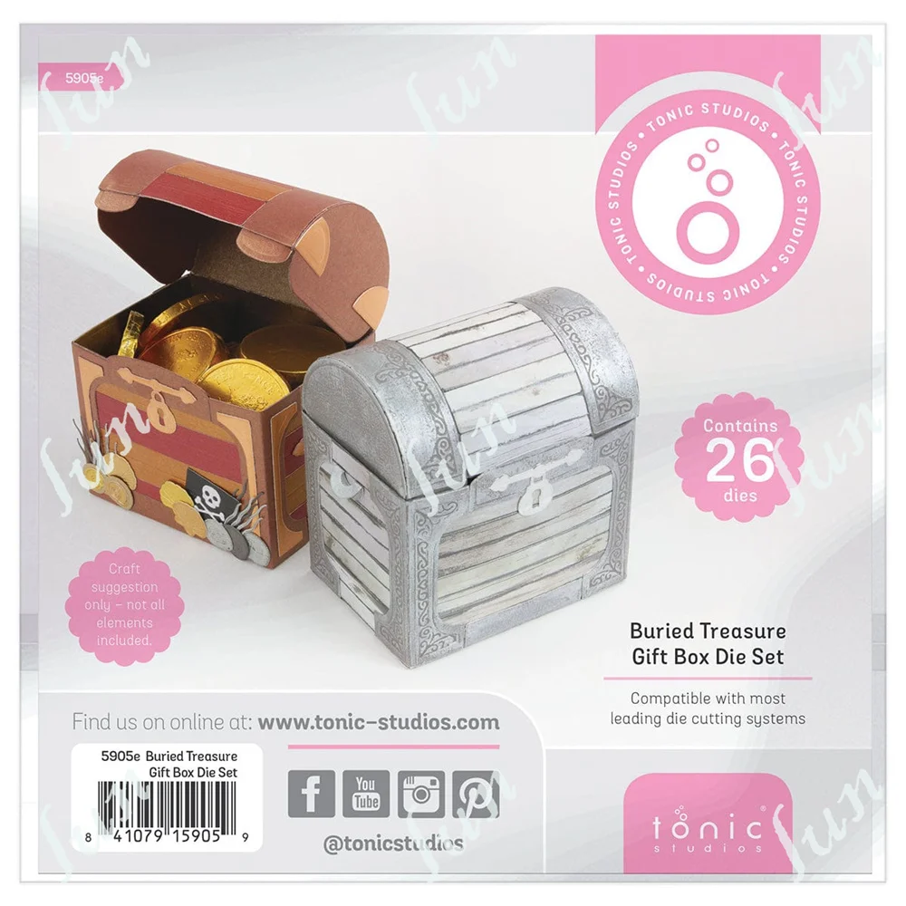 

New Die Box Buried Treasure Embossing Cut Dies Stencils Handmade DIY Scrapbooking Paper Card Craft Decoration