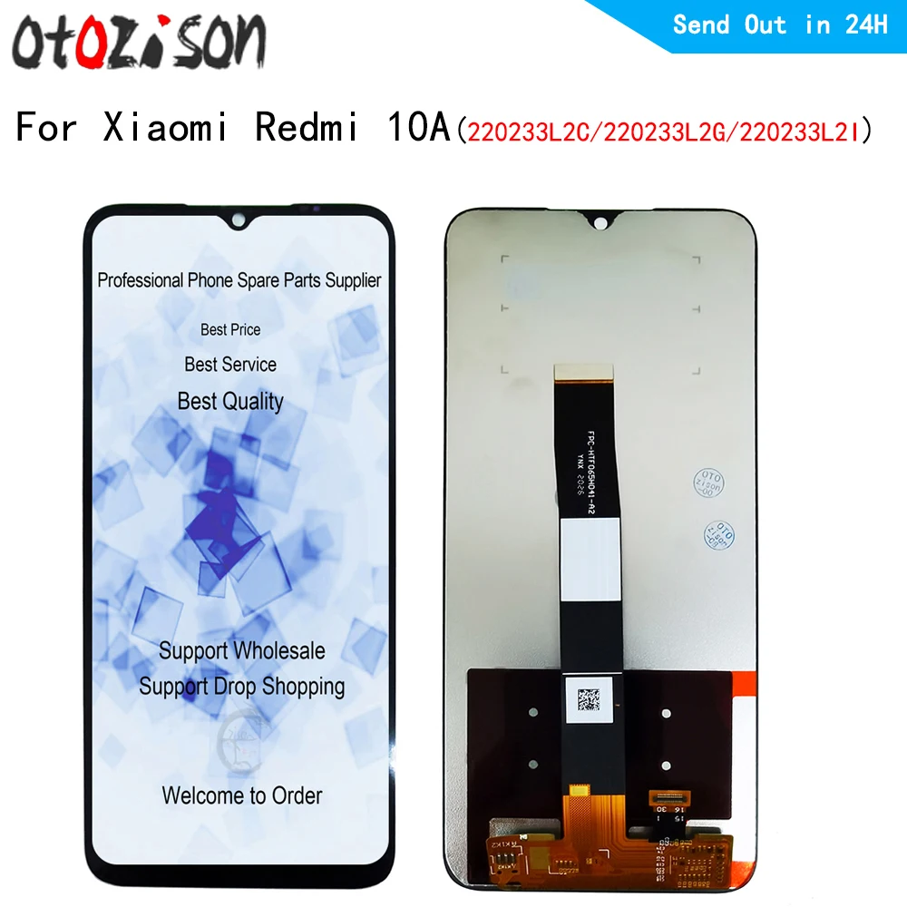 

6.53" IPS LCD For Xiaomi Redmi 10A 220233L2C 220233L2G 220233L2I LCD Display+Touch Panel Screen Digitizer with Frame Assembly