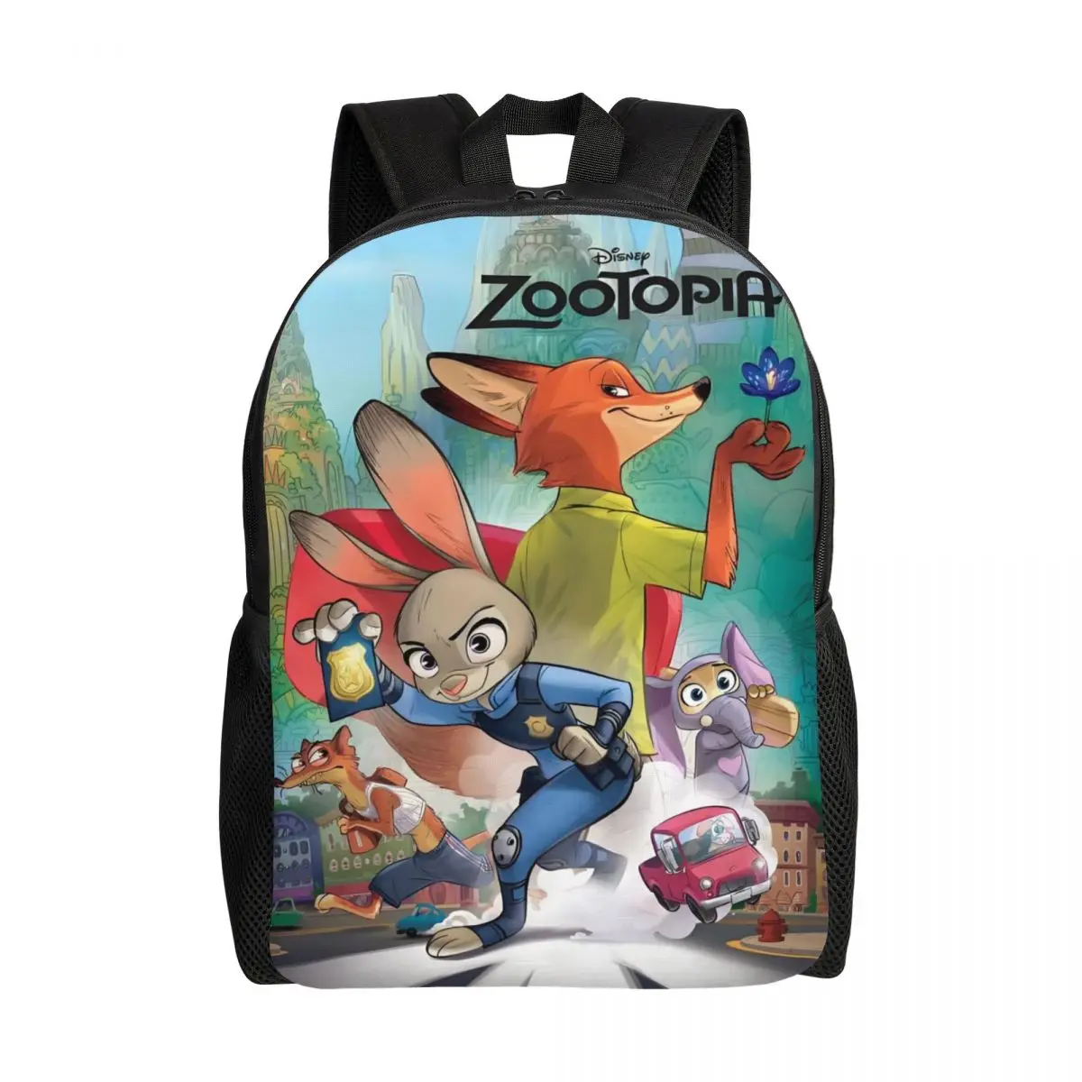 

Custom Zootopia Nick Fox Laptop Backpack Men Women Casual Bookbag for School College Students Cute Cartoon Classical Anime Bags