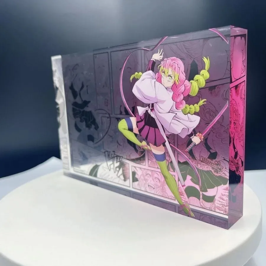 Hot Anime Demon Slayer Creative High-Value Bar Chi Tokitou Muichirou Acrylic Brick Computer Desktop Ornaments Toys Festival Gift view 6