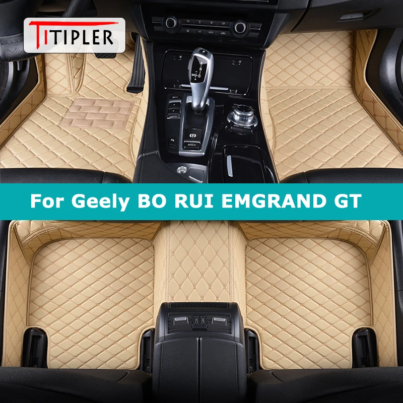 TITIPLER  Custom Car Floor Mats For Geely Emgrand GT Auto Carpets Foot Coche Accessorie