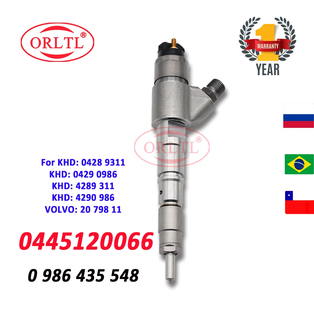 

ORLTL 0445120066 Fuel Common Rail Injector 0445 120 066 GENUINE AND BRAND NEW 0 445 120 066 20798114 04290986 for Deutz /VOLVO