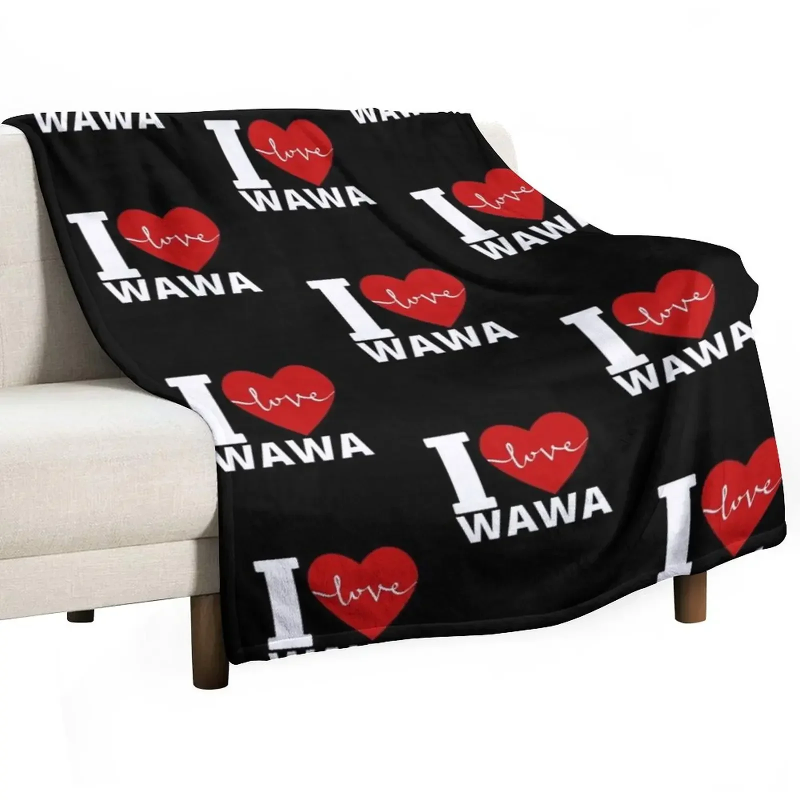 

I LOVE WAWA Throw Blanket Soft Plush Plaid Giant Sofa Travel wednesday Blankets