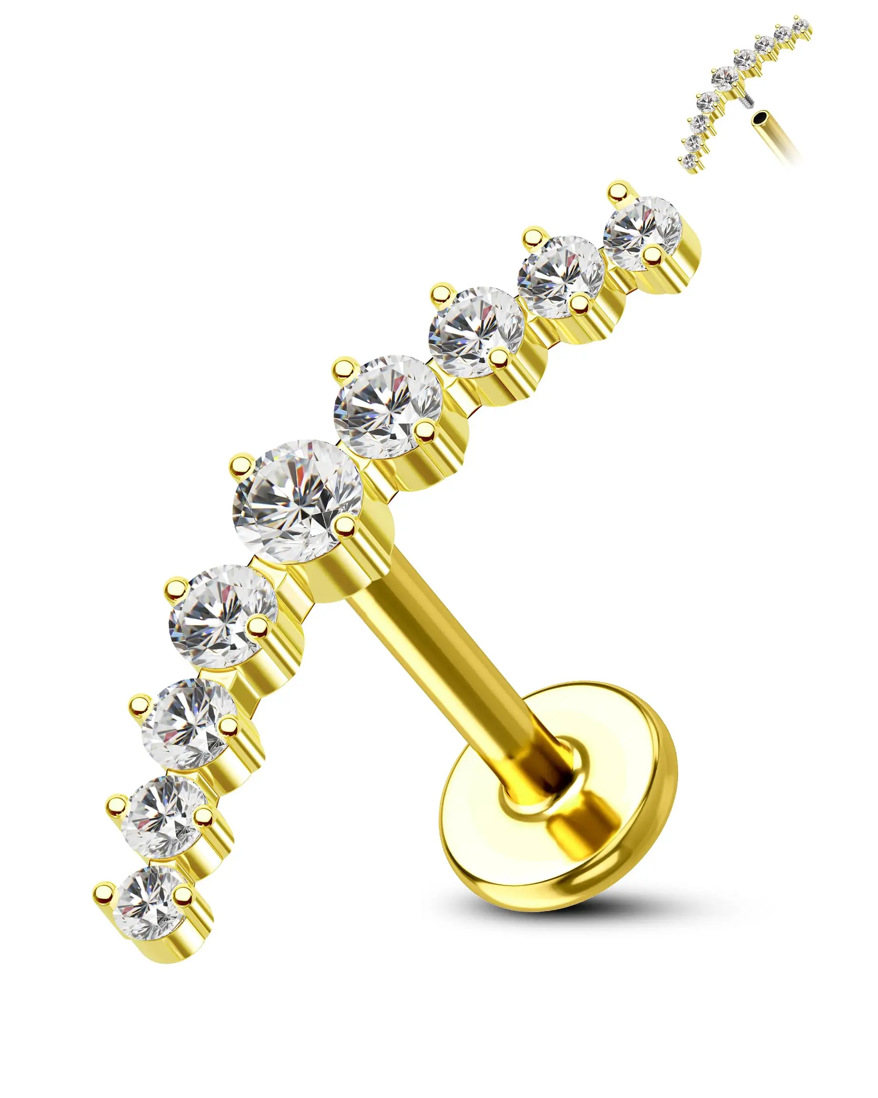 kenbao-10-pcs-titanium-ear-labret-piercings-flat-back-earrings-crystal-cluster-helix-tragus-p-cartilage-lobe-piercing-jewelry
