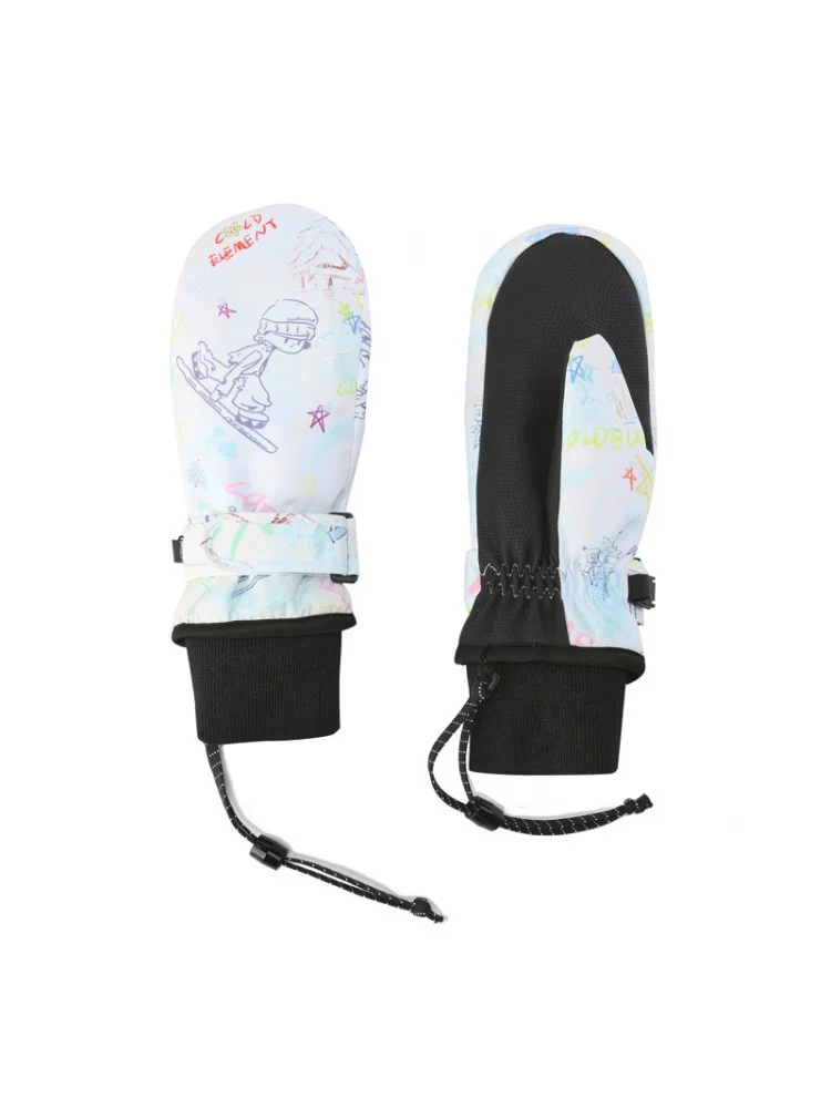 Guanti caldi Nuovi guanti da sci per bambini, guanti invernali caldi e antiscivolo per ragazzi e ragazze Guanti da sci da snowboard