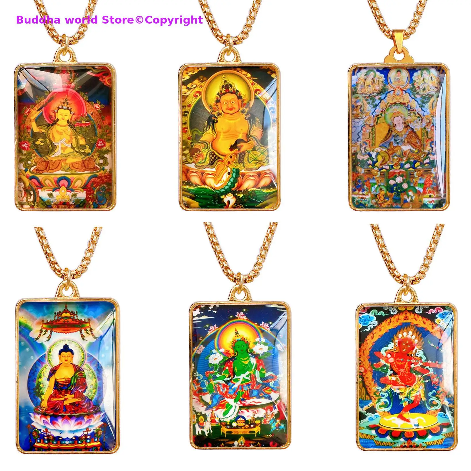 2025  Guanyin Guru Rinpoche Buddha God of wealth Amulet Pendant Thailand Tibet efficacious safety good luck exorcise evil spirit