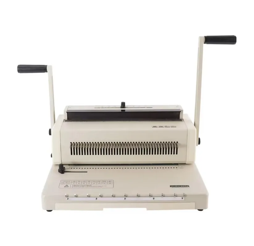 High Quality W25A A4 Double Wire Calender Binding Machine Professional Office Use Manual Grade Half Hole New AC 220V Metal 1