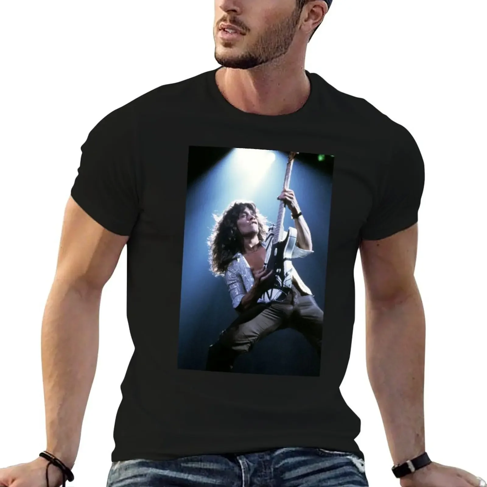 EDDIE VAN HALENsss T-Shirt oversized t shirt summer top shirts graphic tee fitted t shirts for men