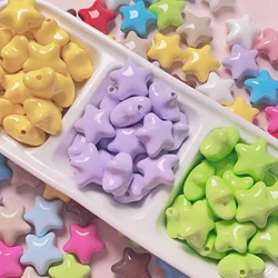 Solid Color Cute Fat Star Beads For Jewelry Making Earrings Bracelet Pet Necklace Beadable Pen Kids Hairpin Handmade Accessories