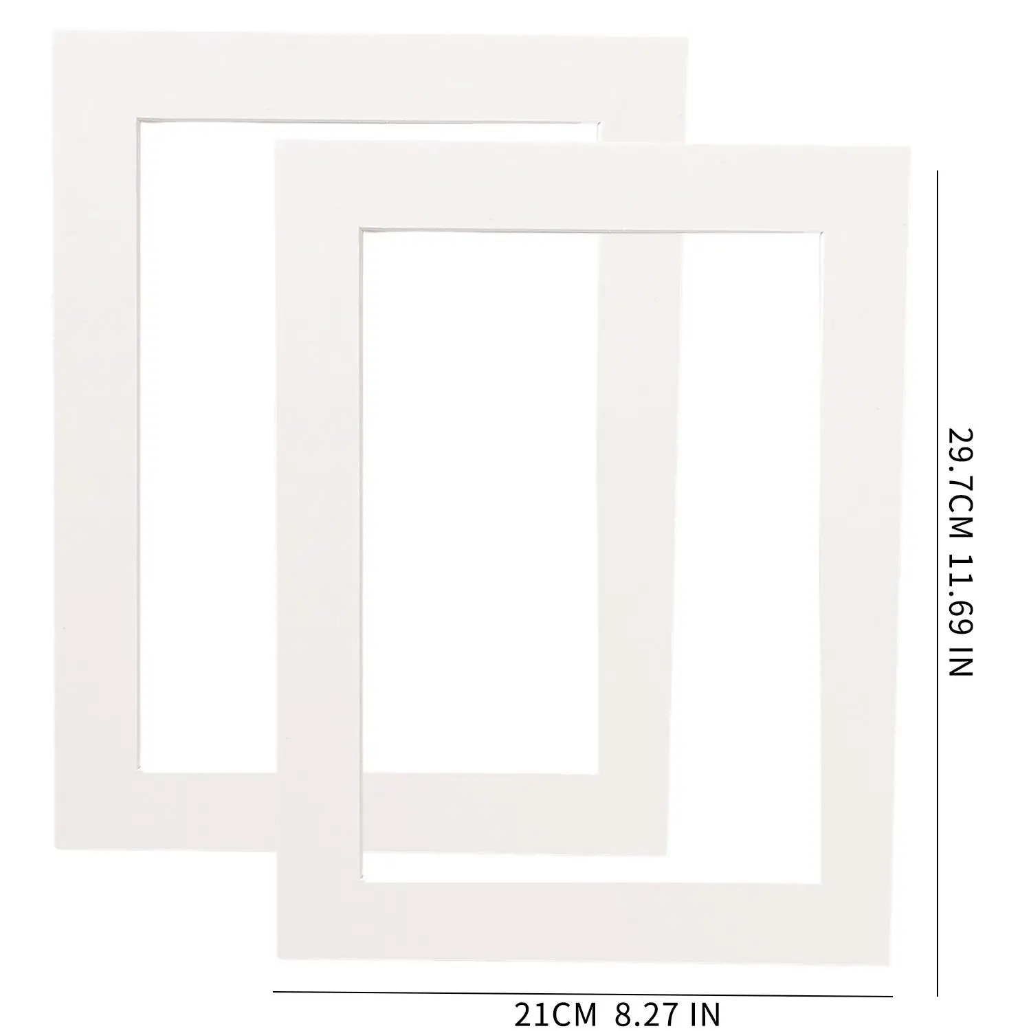10/2x White Photo Mat Set Picture Mounts For Frames