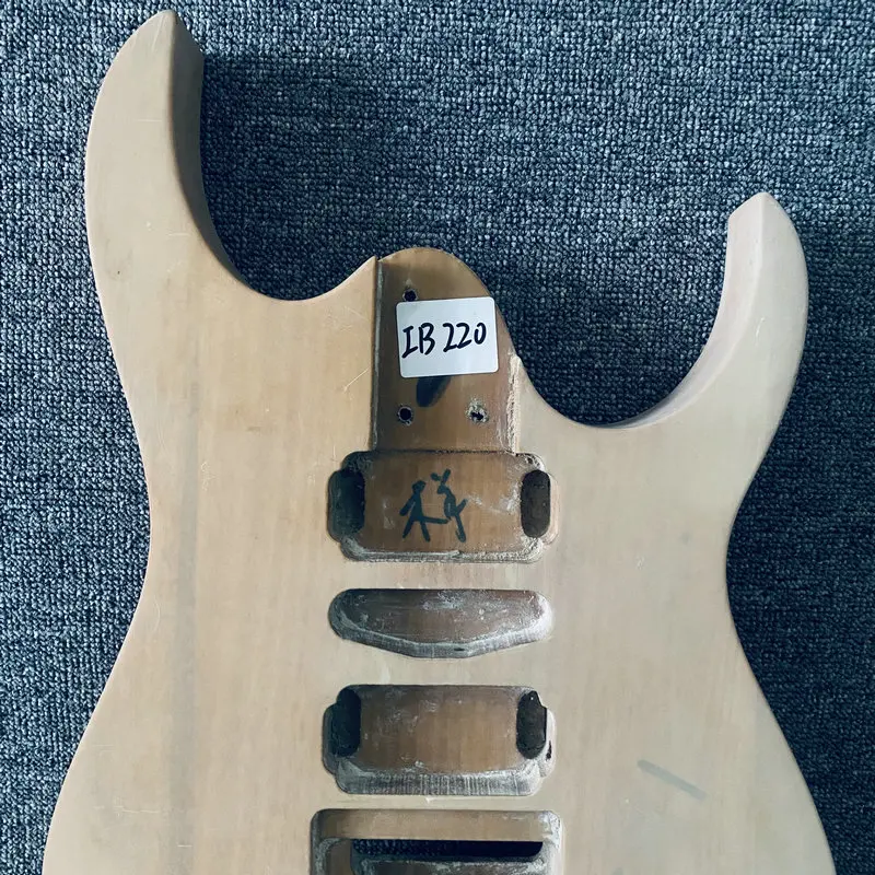 IB220  HSH Pickups Floyd Rose Electric Guitar Unfinished 6 String Guitar Body HSH Pickups in Solid Basswood for Replace