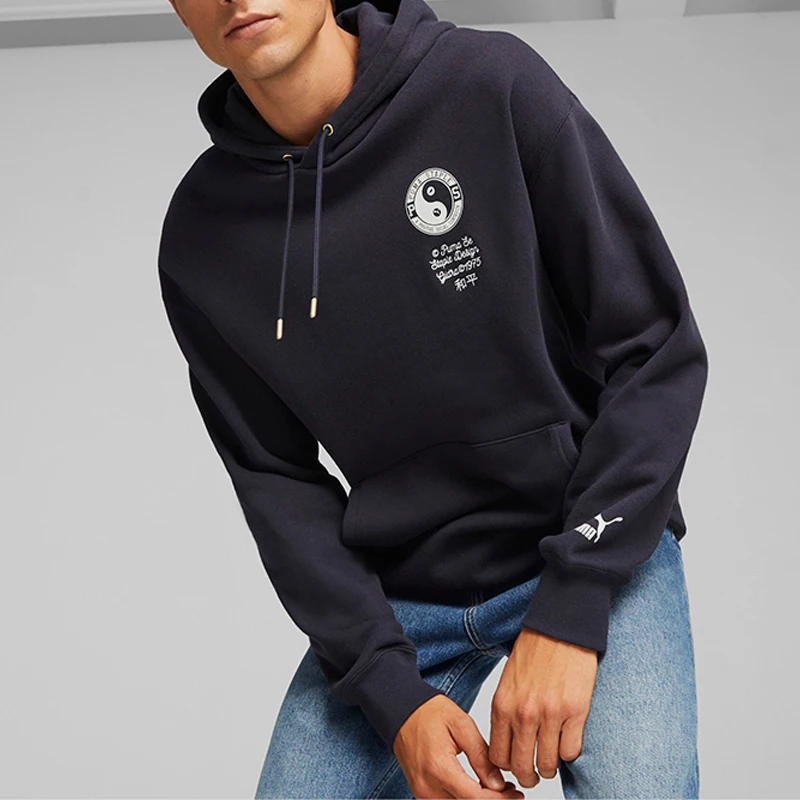 

Мужская модная повседневная спортивная толстовка с капюшоном Puma Authentic Winter New Season 622202-16