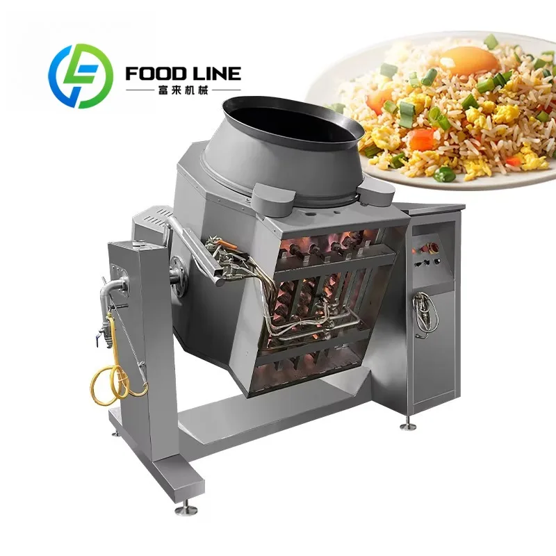 Commercial Cooking Robot Stainless Steel Automatic Machine for Restaurant Kitchen Save Space Electric Smart High Capacity