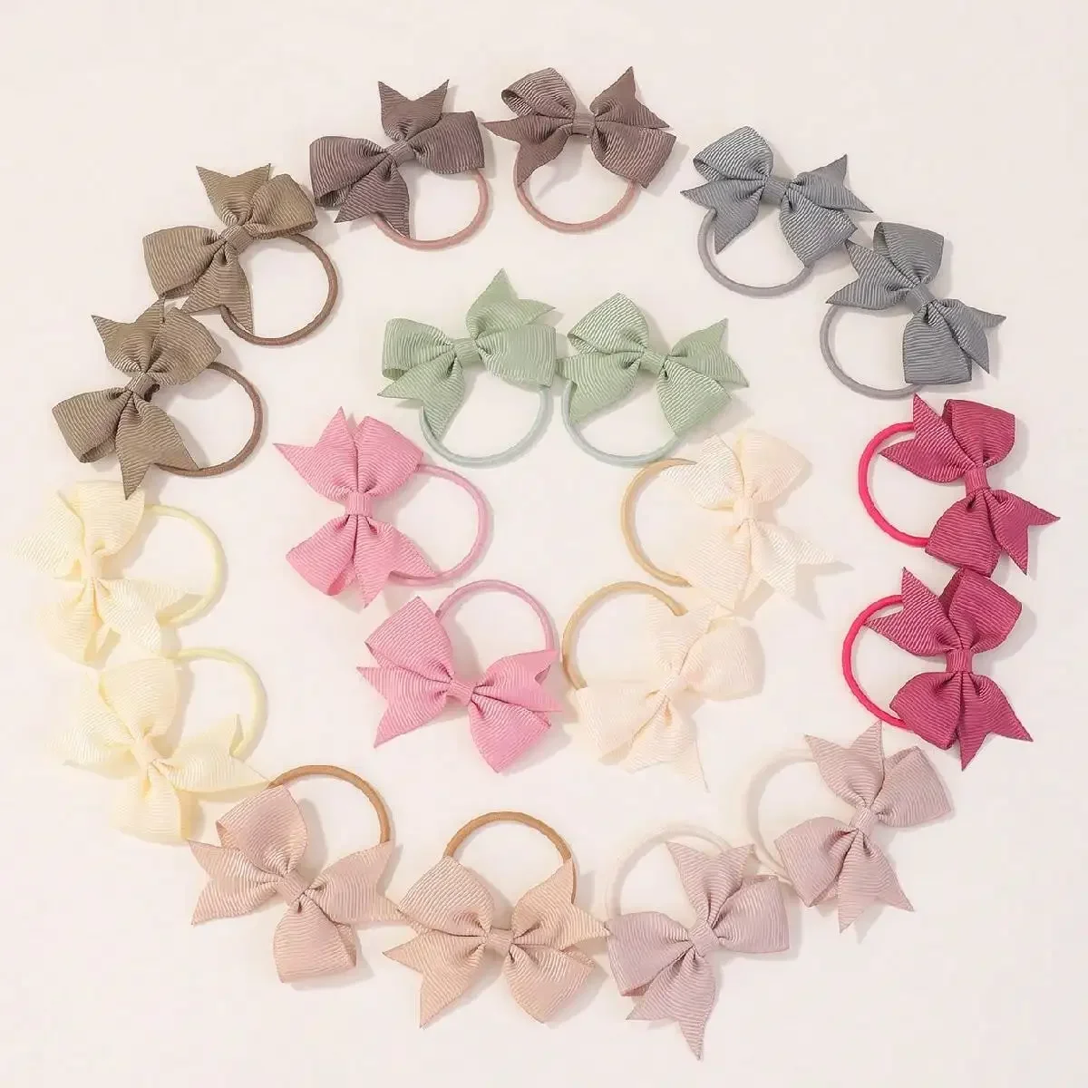 20 unids/set de 2,1 pulgadas, diadema con lazo, cinta para la cabeza, cuerda para la cabeza para niñas, tocados de Boutique, accesorios para el cabello para niños, regalos al por mayor