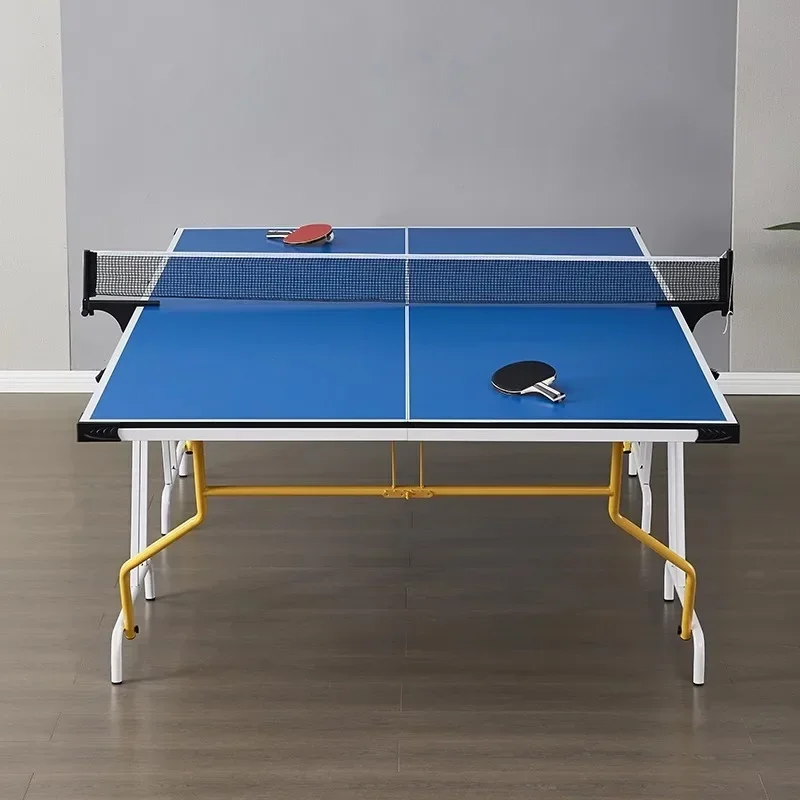 Foldable standard indoor 4-piece portable portable table tennis table for sports homes