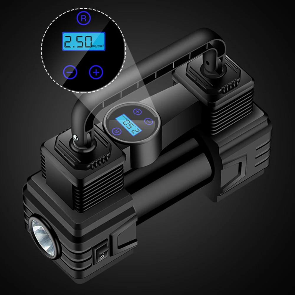 12 فولت 150PSI منفاخ إطارات كهربائي مع مقياس الضغط الرقمي سيارة مضخة هواء كهربائية الثقيلة ديلوكس ضاغط هواء محمول