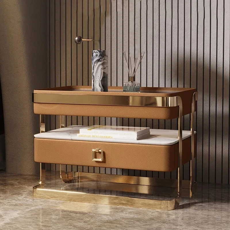

Modern Minimalist Nightstand Trendy Storage Drawer Italian Bedside Table nordic Simple Cajones De Dormitorio Bedroom Furniture
