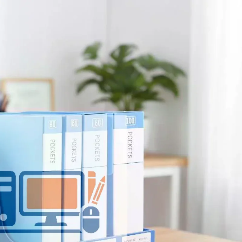4 Column File Rack Holder Multi-functional Books Pencil Sundries Storage Rack Office Stationery Pen Holder Bookshelf Organizers