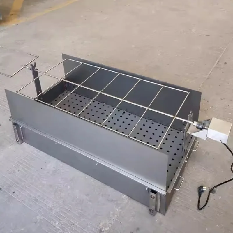 

Steel Backyard BBQ Grill Outdoor Electric Charcoal Oven for Whole Lamb Suckling Pig & Leg Perfect for Garden Party & Festival