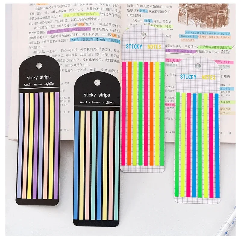 1/2/3bag Stickers Notes Transparent BookMarkers Index Tabs Flags Stationery Tabs Memo Pad Kawaii School Office Supplies