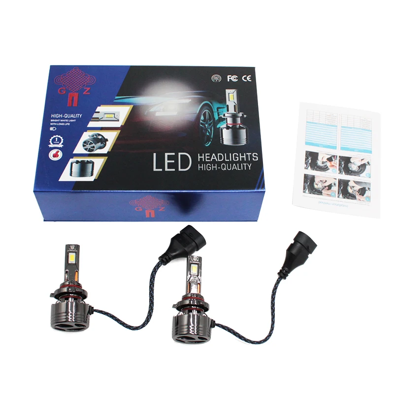 High Lumen Auto Lighting System 55W 12000LM T50 Car Headlamp Auto Head Light 9005 H1 H7 H4 H3 H8 Bulb Car Led Headlight