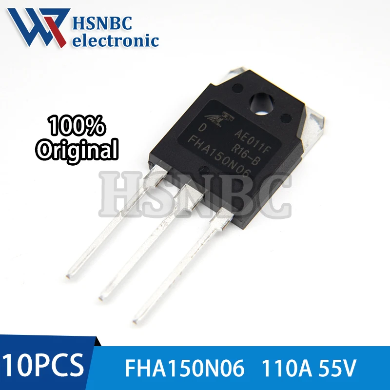 

10PCS FHA150N06 150N06 FHA150N06D TO-3P 110A 55V N-channel Power MOSFET Transistor 100% New Original