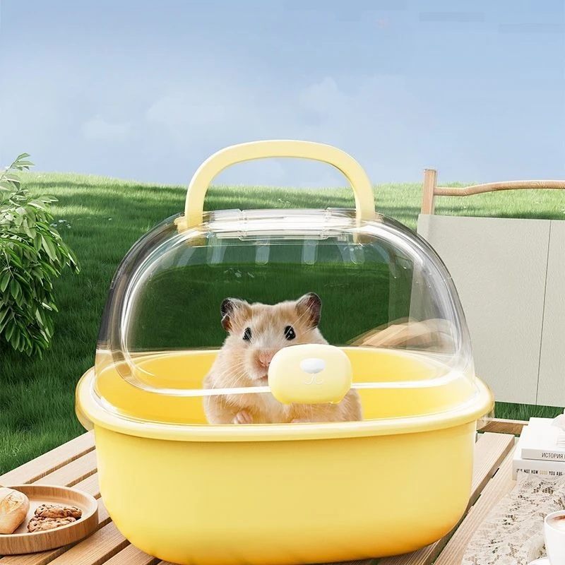 Jaula Transparente Portátil para Hámster, Jaula de Gran Espacio para Exteriores, Uso Especial para Golden Retriever y Conejos, Hogar Portátil para Hámster
