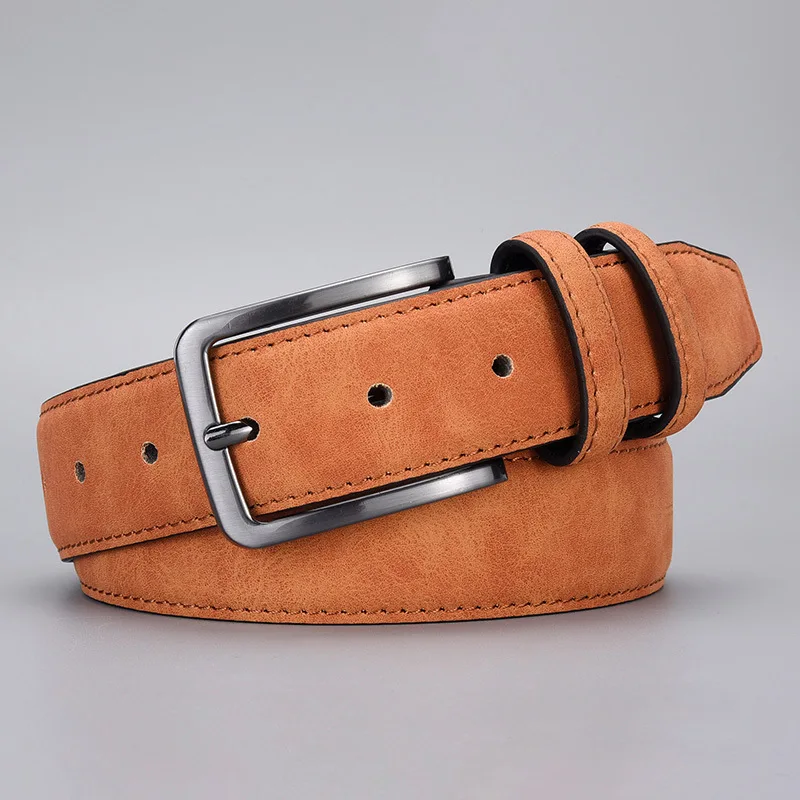 

Men Leather Belt High Quality Luxury Designer Belts Men Cowskin Fashion Strap Male Jeans Gift For Boyfriend