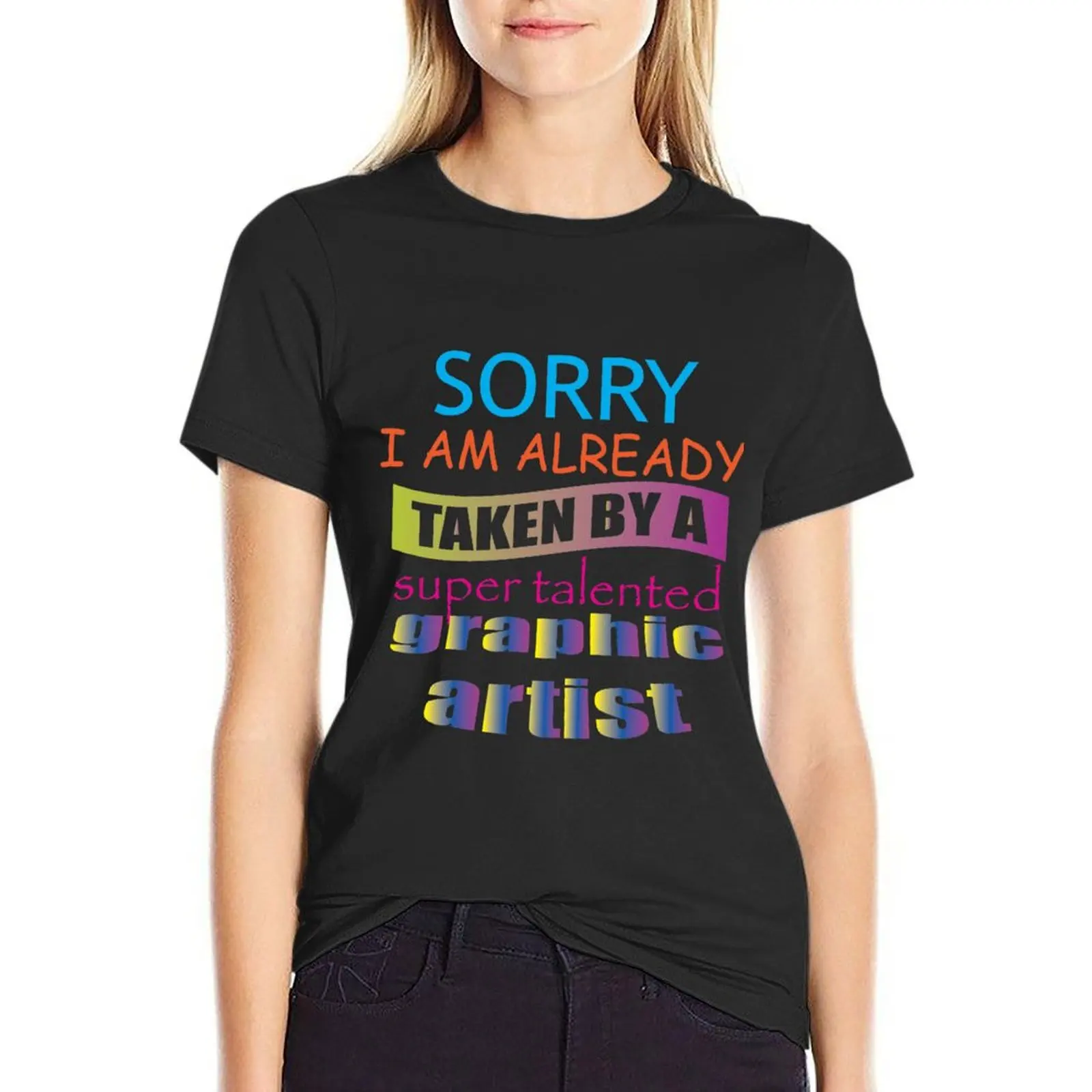 Sorry, I am already taken by a super talented graphic artists. [Facebook Shirts] T-Shirt anime clothes t-shirts for Women cotton