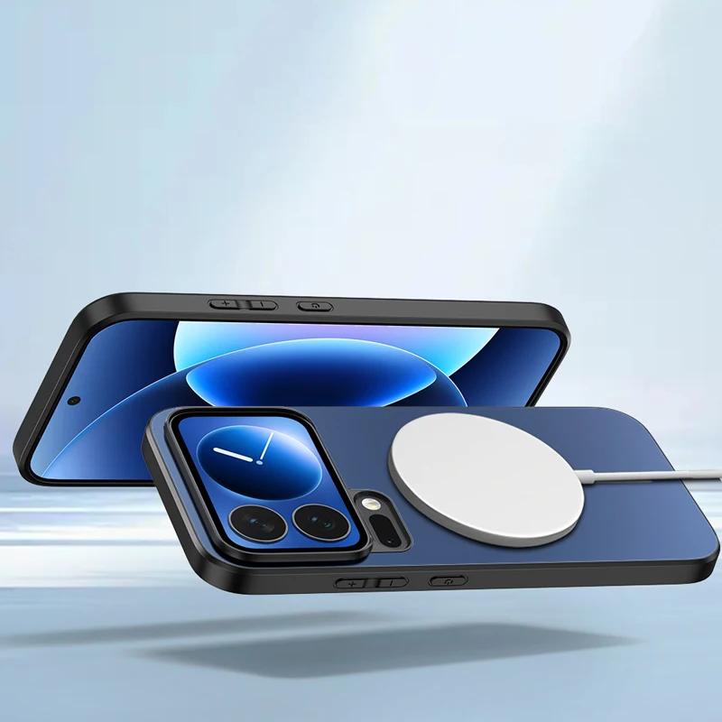 Magsafe المغناطيسي شحن لاسلكي بلون تصفيح للصدمات جراب هاتف ل Xiaomi 17 برو ماكس 15 14 T برو الترا الغطاء الخلفي #3
