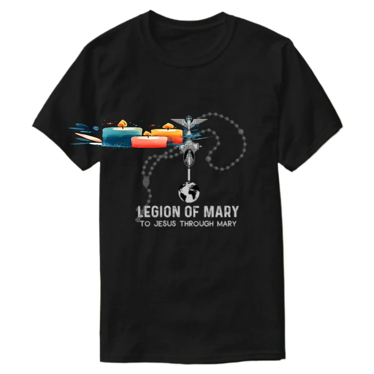 Legion of Mary Our Lady Catholic T-Shirt 100% Cotton O-Neck Short Sleeve Summer Casual Mens T-shirt Streetwear