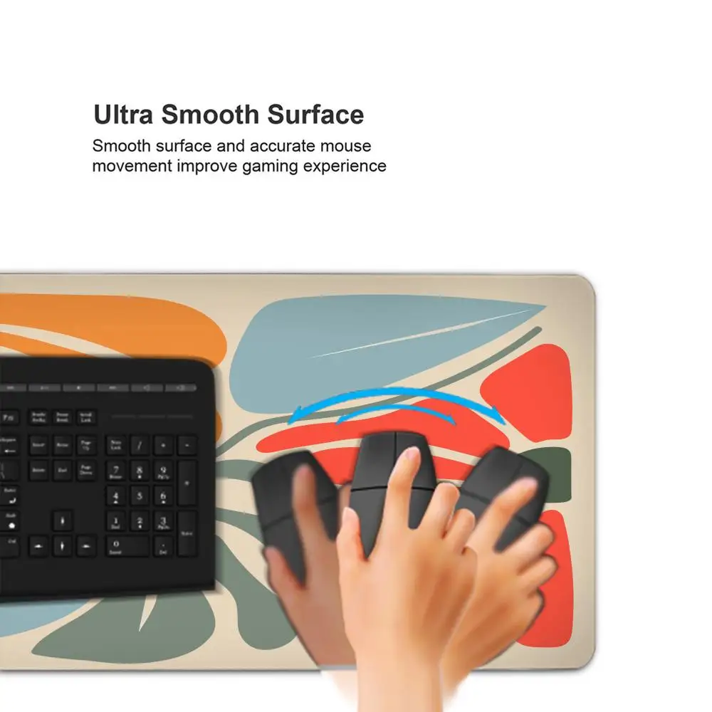 لوحة ماوس كمبيوتر كبيرة مقاس 90 × 40 باللون الوردي مجردة على شكل زهرة مكتب حصيرة هدية لمشغل الألعاب ملحقات سطح المكتب لوحة حماية لوحة المفاتيح #4
